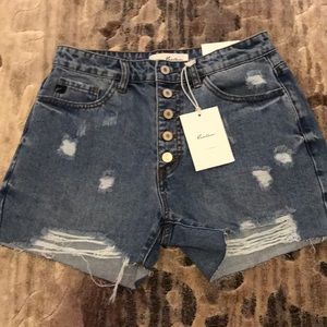 High rise KanCan shorts